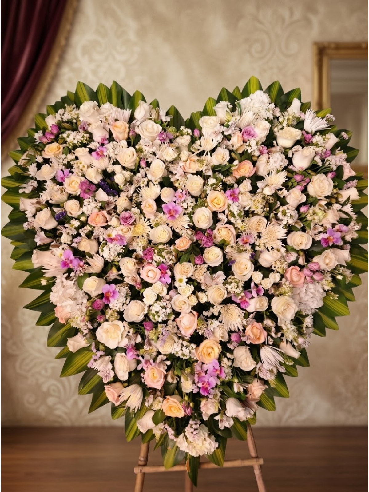corazón tapizado — flores a domicilio Cali | CaliFloral