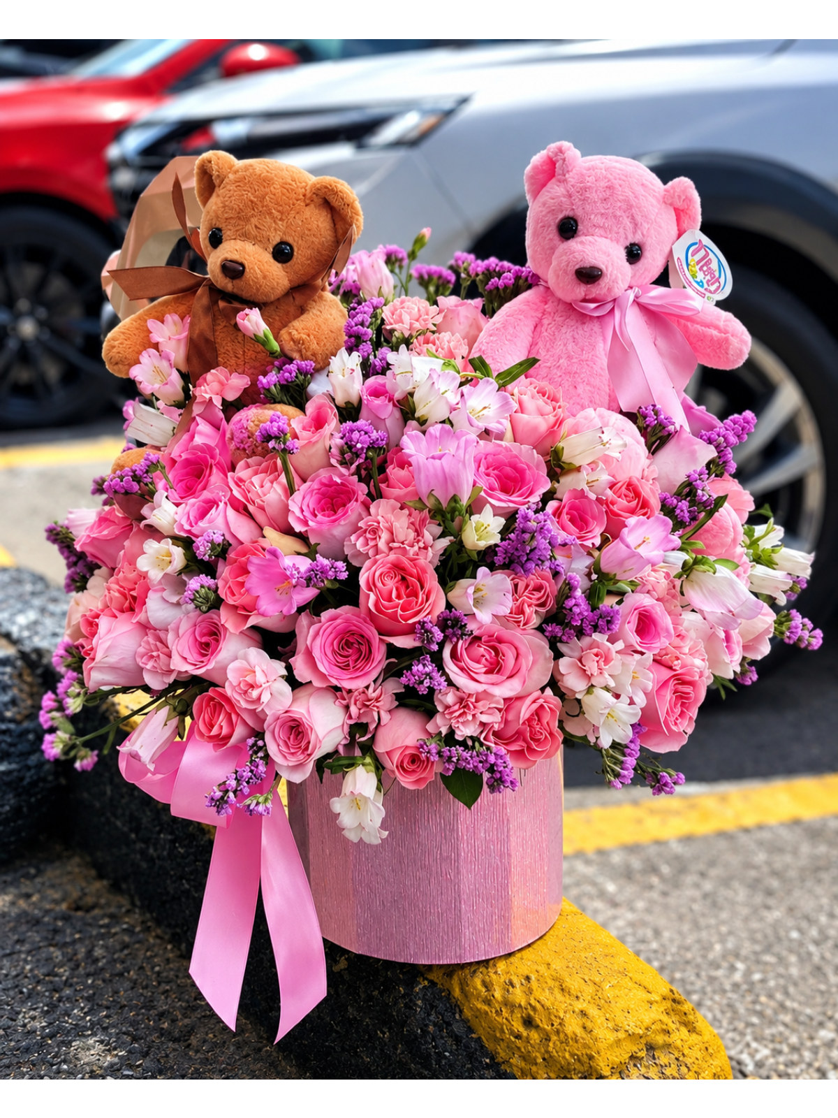 Peluche Rosa — flores a domicilio Cali | CaliFloral